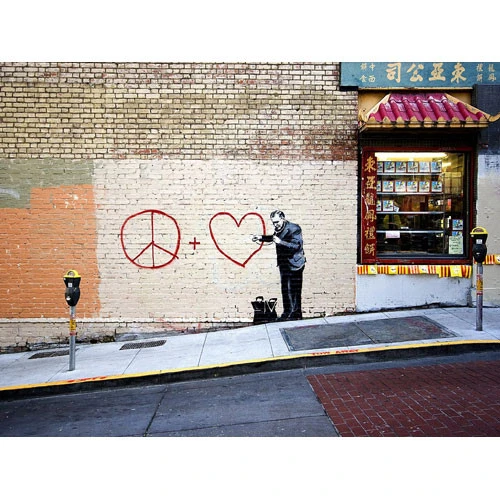 Urban Art Graffiti Puzzle: Banksy - Peaceful Hearts Doctor (Clearance) - Image 2