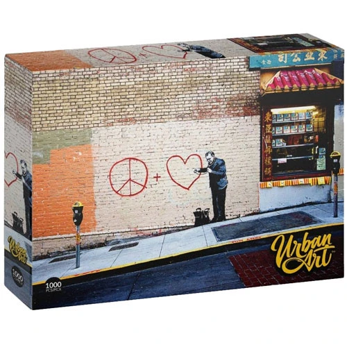 Urban Art Graffiti Puzzle: Banksy - Peaceful Hearts Doctor (Clearance)