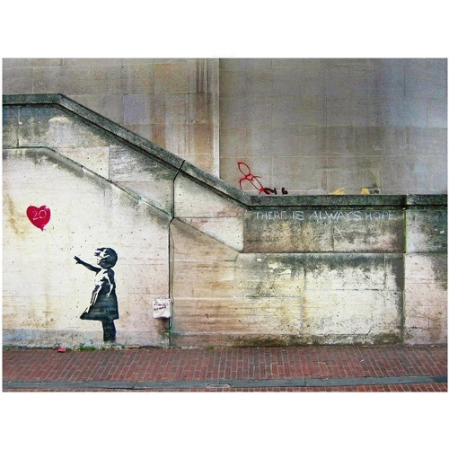 Urban Art Graffiti Puzzle: Banksy - Balloon Girl (Clearance) - Image 2