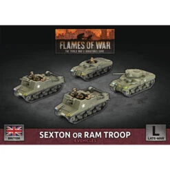 Flames Of War WW2: British - Sexton Or Ram Troop