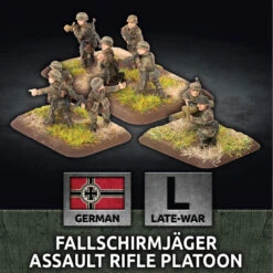 Flames Of War WW2: German - Fallschirmjager Assault Rifle Platoon