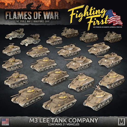 Flames Of War WW2: American - M3 Lee Tank Company
