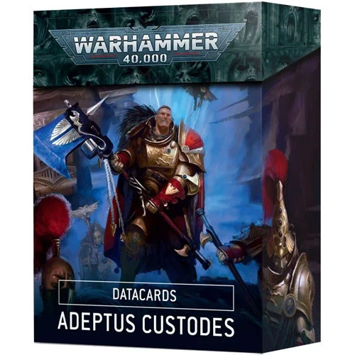 Games Workshop Warhammer 40K: Datacards - Adeptus Custodes (9th Edition)