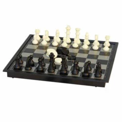 Chess & Checkers: Folding Magnetic 10in (Clearance)
